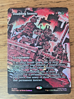 Doubling Season Foil Full Art Source Material MTG TMNT NM - Image 2