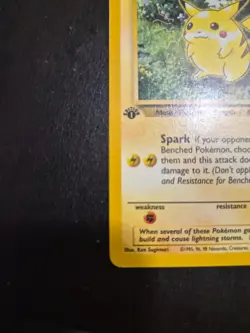 1999 Pokemon W Stamp 1st Edition Pikachu 60/64 Jungle Set WOTC - Image 4