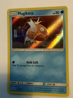 Magikarp 8/18 Common Detective Pikachu Pokemon Holo Near Mint - Image 1