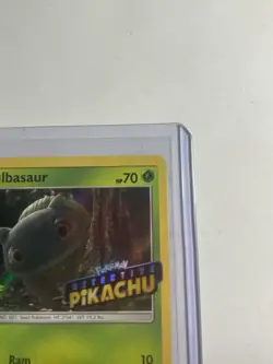 Bulbasaur SM198 Holo Black Star Promo Sun & Moon Detective Pikachu Stamp TCG NM - Image 2
