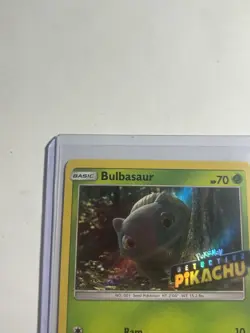 Bulbasaur SM198 Holo Black Star Promo Sun & Moon Detective Pikachu Stamp TCG NM - Image 5