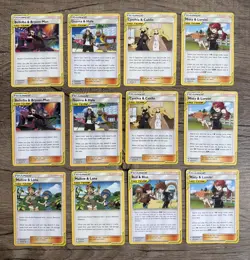 Pokemon TCG Cards Lot Of 12 Tag Team Cards 2019 Misty, Lorelei, Cynthia, Caitlin - Image 1