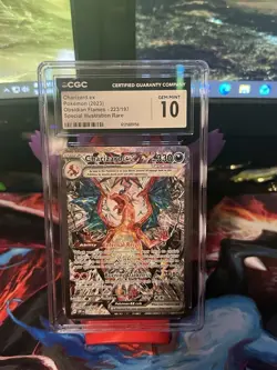 Pokemon 2023 Charizard ex 223/197 SIR Obsidian Flames GEM MINT CGC 10 - Image 1