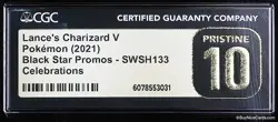 2021 Charizard V Pokemon Black Star Promos SWSH133 Celebrations CGC 10 Pristine - Image 2