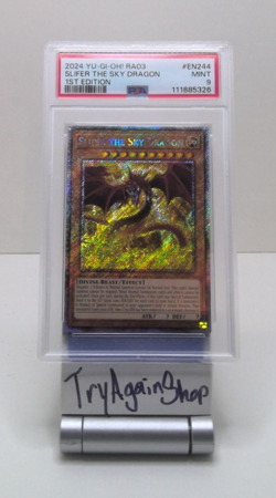 2024 Yu-Gi-Oh! RA03 Slifer The Sky Dragon 1ST Edition Mint 9 - Image 1