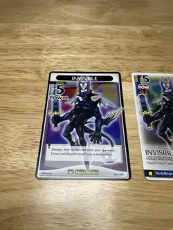 ( 2 ) KINGDOM HEARTS TCG Disney Cards “Invisible” Level 5 68/128U & 123/162U - Image 2