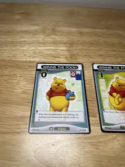 2 KINGDOM HEARTS TCG Disney Cards “Winnie The Pooh” 27/128R & 26/91R Level 0 & 1 - Image 2