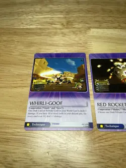 Lot Of ( 2 ) KINGDOM HEARTS TCG Disney Trading Cards Whirli-Goof & Red Rocket - Image 2
