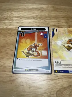 ( 2 ) Kingdom Hearts TCG Disney Cards “Abu” 20/91C & 36/162C Level 0 & Level 1 - Image 2