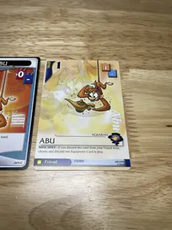 ( 2 ) Kingdom Hearts TCG Disney Cards “Abu” 20/91C & 36/162C Level 0 & Level 1 - Image 3