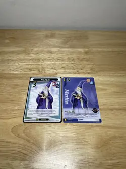 ( 2 ) Merlin Lvl 3 - Light & Darkness - Kingdom Hearts TCG Disney Cards Uncommon - Image 1