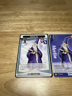 ( 2 ) Merlin Lvl 3 - Light & Darkness - Kingdom Hearts TCG Disney Cards Uncommon - Image 2