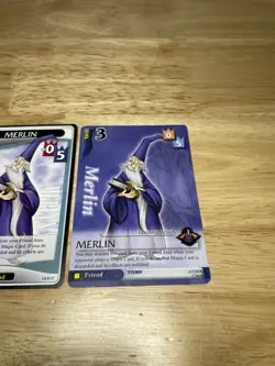 ( 2 ) Merlin Lvl 3 - Light & Darkness - Kingdom Hearts TCG Disney Cards Uncommon - Image 3