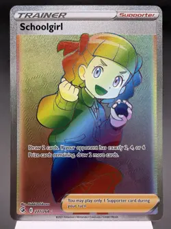 Schoolgirl 277/264 - Rainbow Secret Rare - Fusion Strike Pokemon Card NM - Image 1
