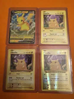 Pokemon TCG Pikachu Lot of 4 Fast Shipping From USA Read Description - Image 1