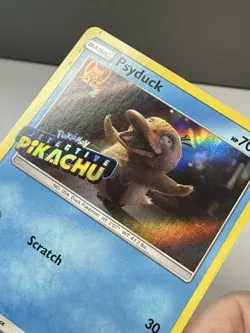Pokemon Psyduck - SM199 Detective Pikachu HOLO Stamped - Black Star Promo LP - Image 3