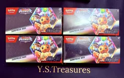 Pokemon Scarlet & Violet Prismatic Evolutions Surprise Box NEW SEALED Lot of 4 - Image 1