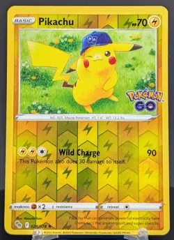 Pokemon Pikachu #028/078 English Pokemon GO Reverse Holo - Image 1