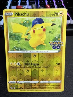 Pikachu 028/078 Pokemon GO Reverse Holo MP - Image 1