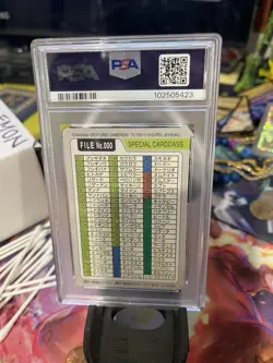 1997 POCKET MONSTERS CARDDASS #000 BANDAI STARTERS PSA 6 - Image 2