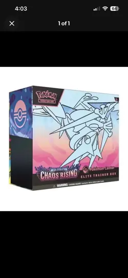 PRESALE Chaos Rising Preorder Pokemon Center Exclusive ETB SHIPS 5/22 - Image 1