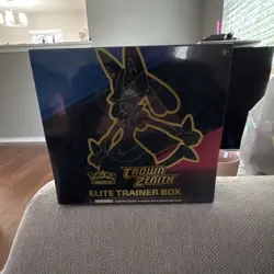 Pokemon Crown Zenith Elite Trainer Box Lucario Sealed TCG Box - Image 1