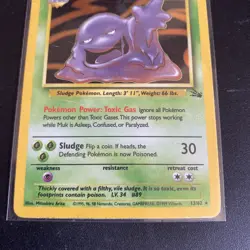 Pokemon TCG Muk Fossil Holo Rare Card 13/62 - Image 2