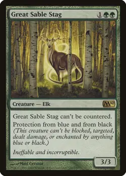 Great Sable Stag [Magic 2010] Magic MTG - Image 1