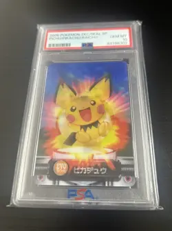 2003 Pokemon Zukan Pichu/Pikachu/Raichu Evolution Line Lenticular PSA 10 Gem MT - Image 5