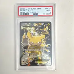 Pokemon 2016 XY Black Star Promo Pikachu EX PSA Excellent 6 - Image 1