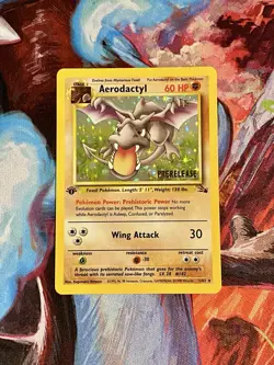 Pokemon TCG Aerodactyl (Prerelease) 1st Edition 01/62 LP✨ - Image 1