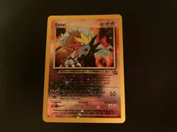 Pokemon Entei LP/MP 34 Movie Black Star Promo Holo - Image 1