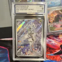 Pokemon SV09 Journey Together N's Reshiram 167/159 Secret Rare AGS 9 Mint - Image 1