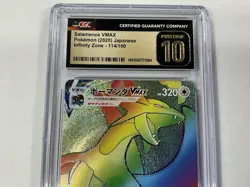 2020 POKEMON #114 SALAMANCE VMAX CGC PRISTINE 10 INFINITY ZONE - Image 4