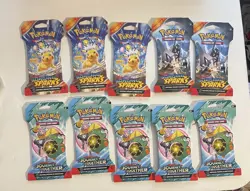 Pokemon Surging Sparks And Journey Together Sleeved Pack Lot Of 10 - Image 1