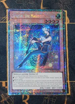 YUGIOH Spenta, the Magistus Sealer (BPRO-EN098) Starlight Rare 1st Edition NM - Image 1
