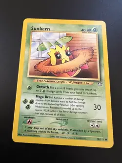 Sunkern 78/111 Neo Genesis Unlimited 2000 Pokemon Card Common NM - Image 1