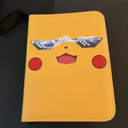 Pokemon Card Binder Holds 400 Cards Zippered Closure 9.5” X 7” New - Image 1