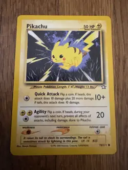 Pokemon TCG Pikachu Card #70/111 Neo Genesis Unlimited LP - Image 1