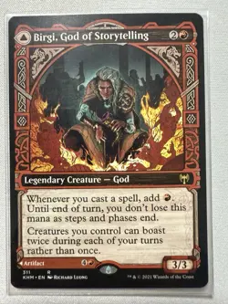 Magic: The Gathering Birgi, God of Storytelling Kaldheim Showcase Rare 311 - Image 1