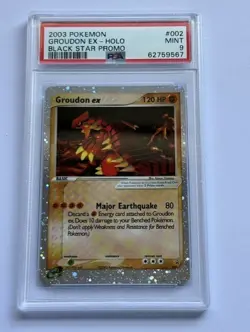 2003 Pokemon Black Star Promo - Groudon EX Holo #002 PSA 9 - Image 1