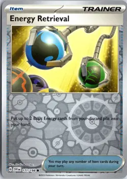 ENERGY RETRIEVAL 171/198 COMMON SCARLET & VIOLET POKEMON REVERSE HOLO NM - Image 1