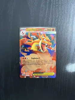 Mega-Glurak Y ex 022/217 Holo - Erhabene Helden, deutsch, near mint Pokemon TCG - Image 1