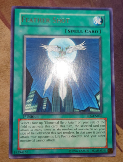 Een-en042 Rare Feather Shot 1st Edition Yugioh - Image 1