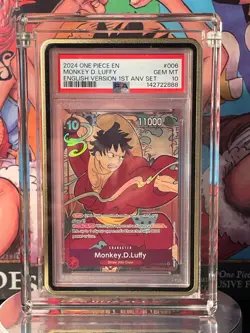 2024 ONE PIECE ENGLISH VERSION 1ST ANNIVERSARY SET #006 MONKEY D. LUFFY PSA 10 - Image 3