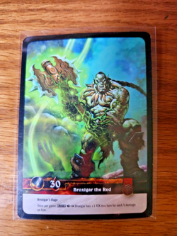 World of Warcraft TCG: Timewalkers Broxigar the Red Foil Hero Card - Image 2