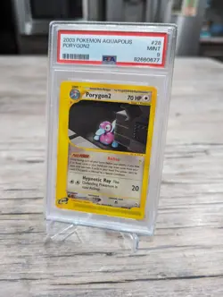 PSA 9 MINT Porygon2 28/147 RARE Aquapolis Pokemon Card 490 - Image 2