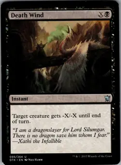 Death Wind 95 - Dragons of Tarkir NM - Magic: The Gathering TCG - Image 1