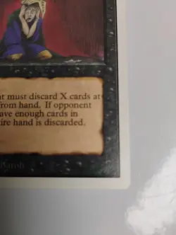 Vintage 1993 MTG Unlimited Mind Twist Magic the Gathering Beautiful NM - Image 2