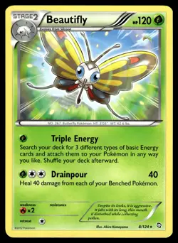 Beautifly 8/124 Dragons Exalted Rare Pokemon - Image 1